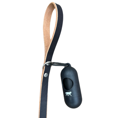 Bamboo poop bag dispenser + compostable roll