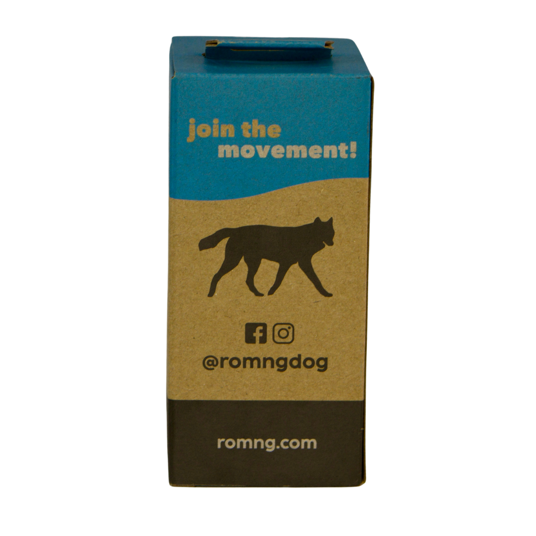 bio-based dog poop bags + bamboo dispenser