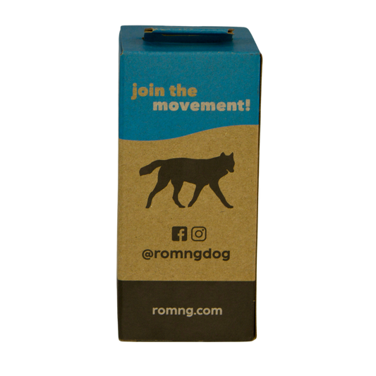 bio-based dog poop bags + bamboo dispenser