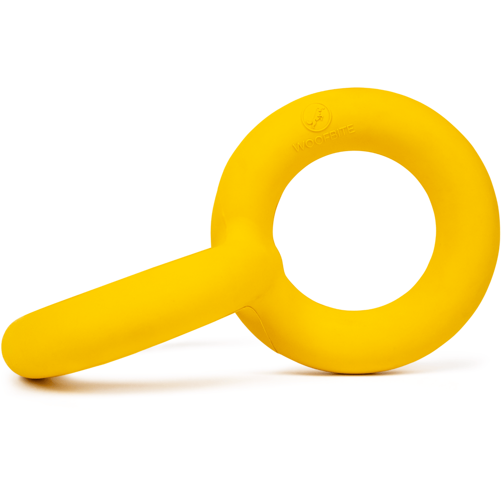 Woofbite Unbreakable Tug Ring Toy For Aggressive Chewers Durable Rubber For Large Dogs